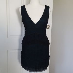 BCBGMaxAzria Navy Sven Dress Size Medium